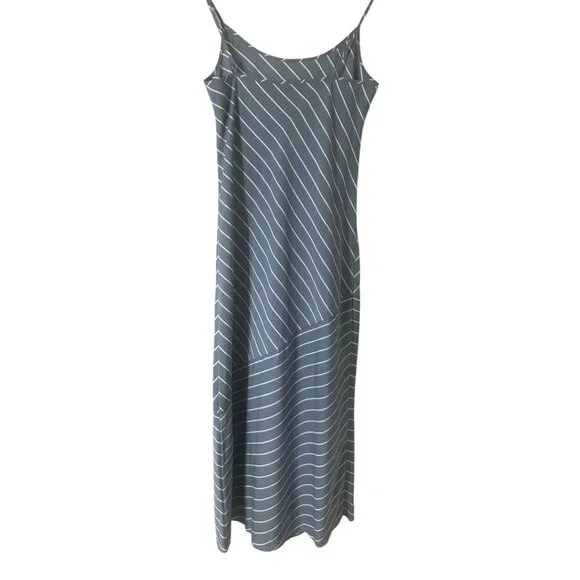 Jenni Kayne Kendall Slip Dress Size S Vintage Blue Stripe Minimalist Chic Modern - Picture 5 of 11